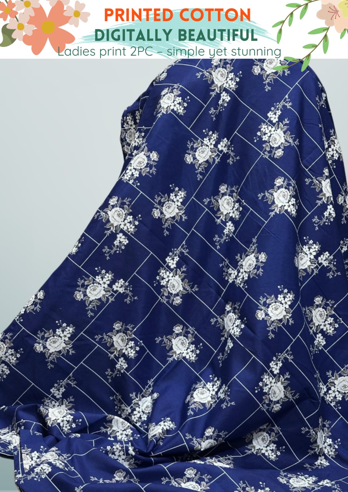 2 Piece Printed Cotton