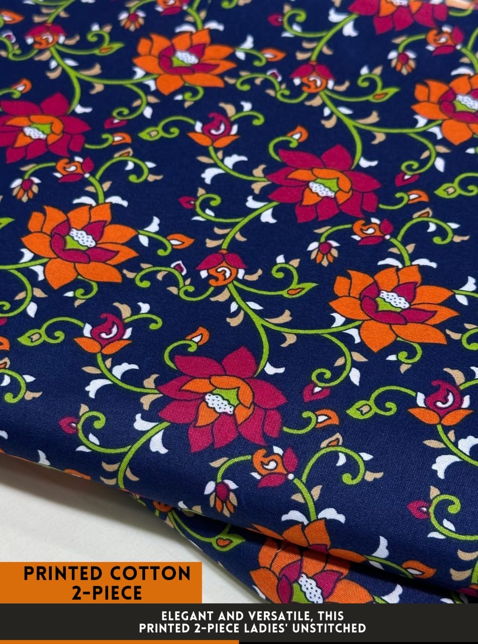 Cotton 2Pc All Over Printed Dress