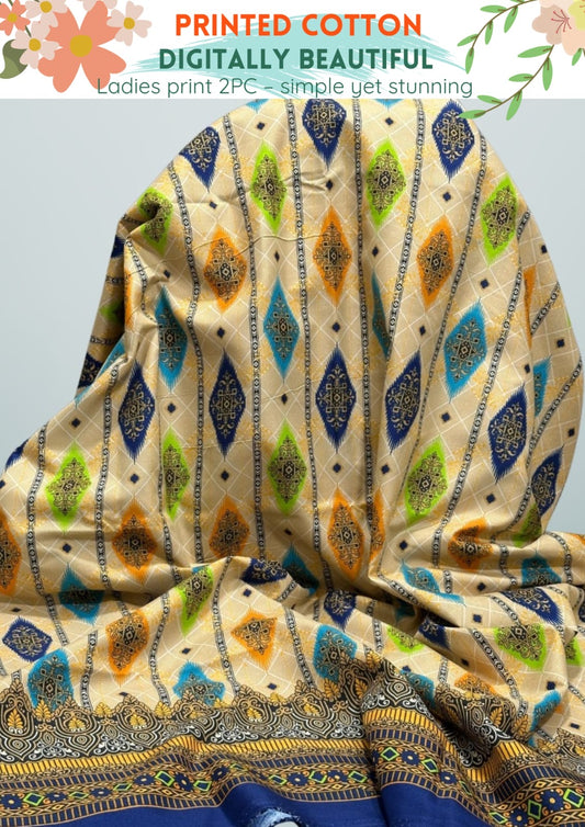 2 Piece Printed Summer Cotton