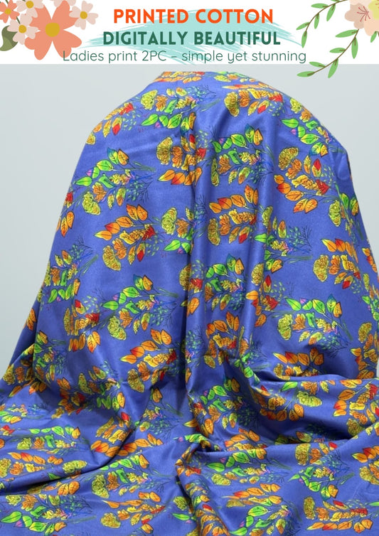 2 Piece Printed Summer Cotton