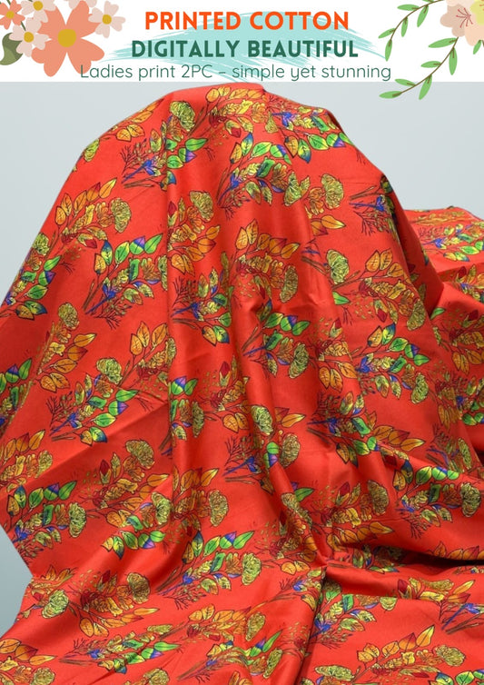 2 Piece Printed Summer Cotton