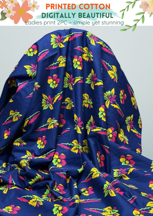 2 Piece Printed Summer Cotton