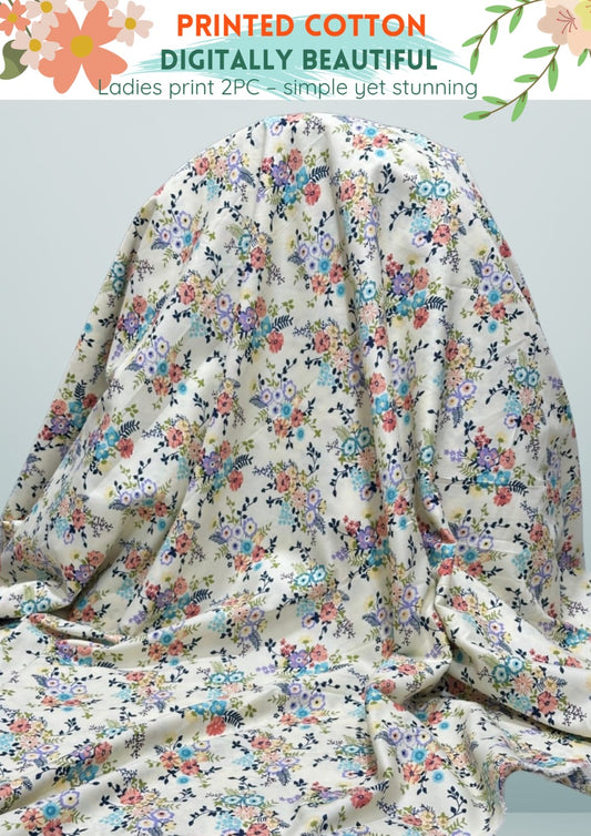 2 Piece Printed Summer Cotton