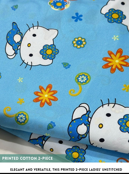 2 Piece Printed Summer Cotton