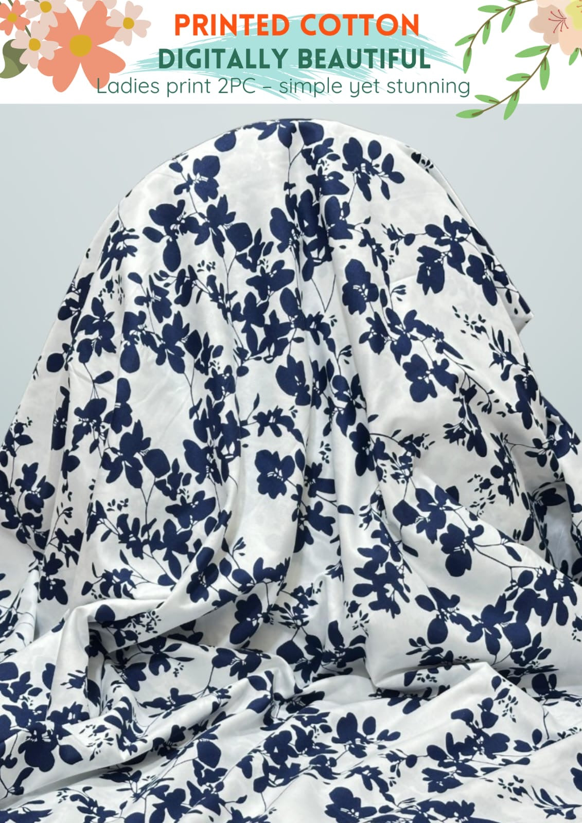 2 Piece Printed Summer Cotton