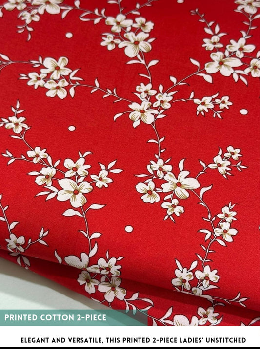 2 Piece Printed Summer Cotton