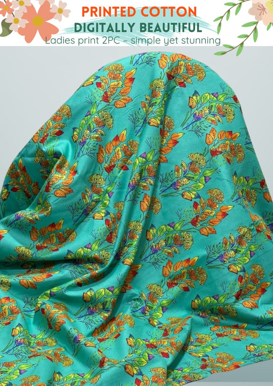 2 Piece Printed Summer Cotton