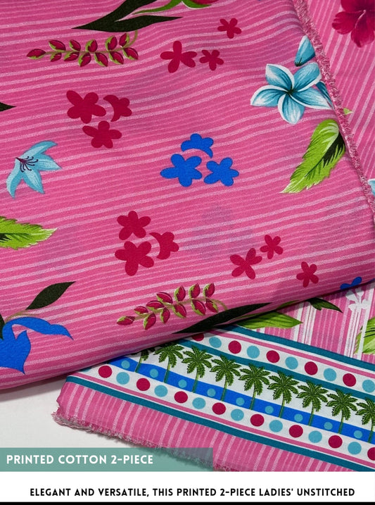2 Piece Printed Summer Cotton