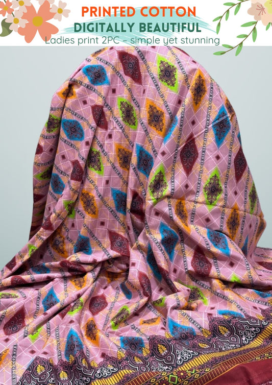 2 Piece Printed Summer Cotton