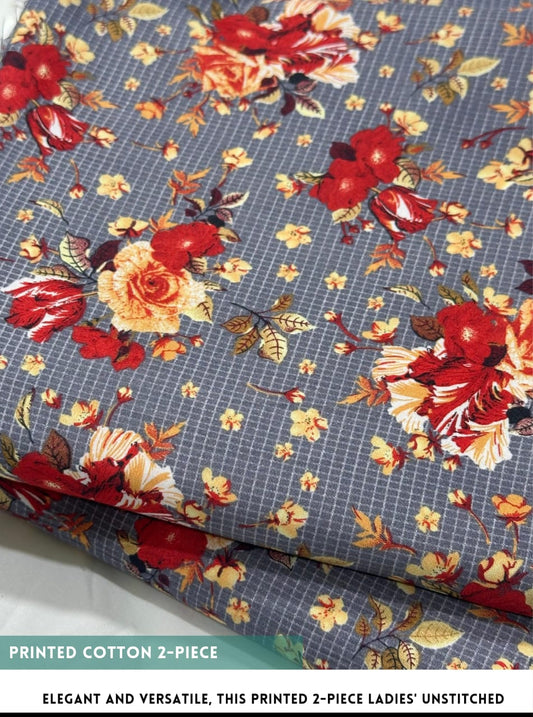 2 Piece Printed Cotton
