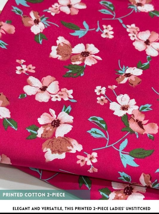 2 Piece Printed Summer Cotton