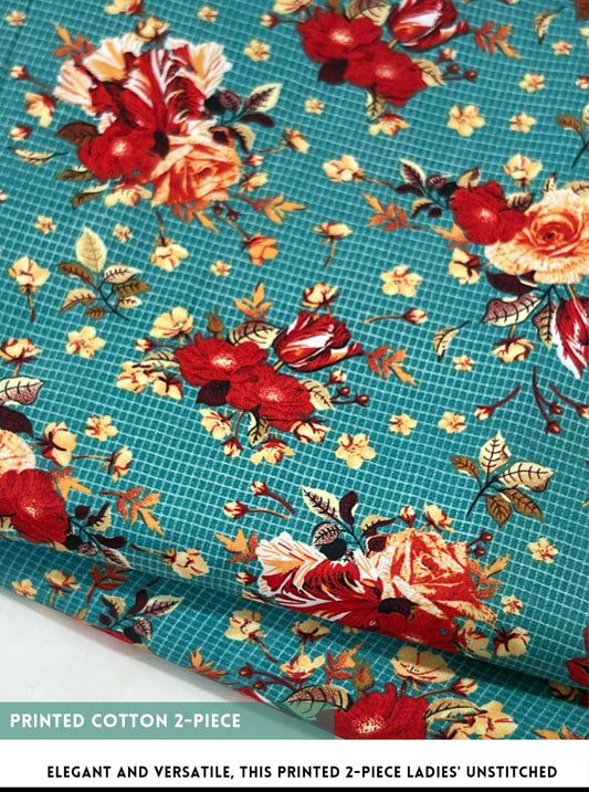 2 Piece Printed Summer Cotton