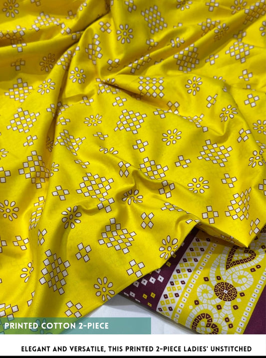 2 Piece Printed Summer Cotton